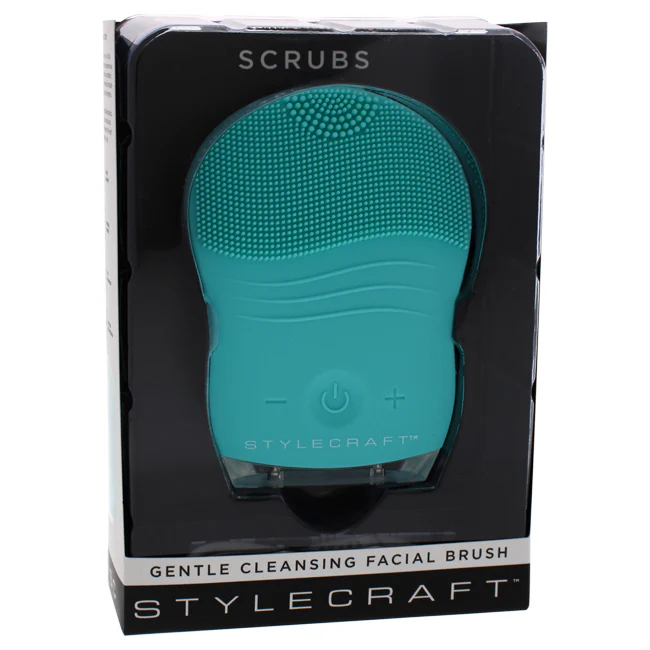 StyleCraft Scrubs Gentle Cleansing Facial Brush - Aquamarine by StyleCraft for Unisex - 1 Pc Brush - Olabens