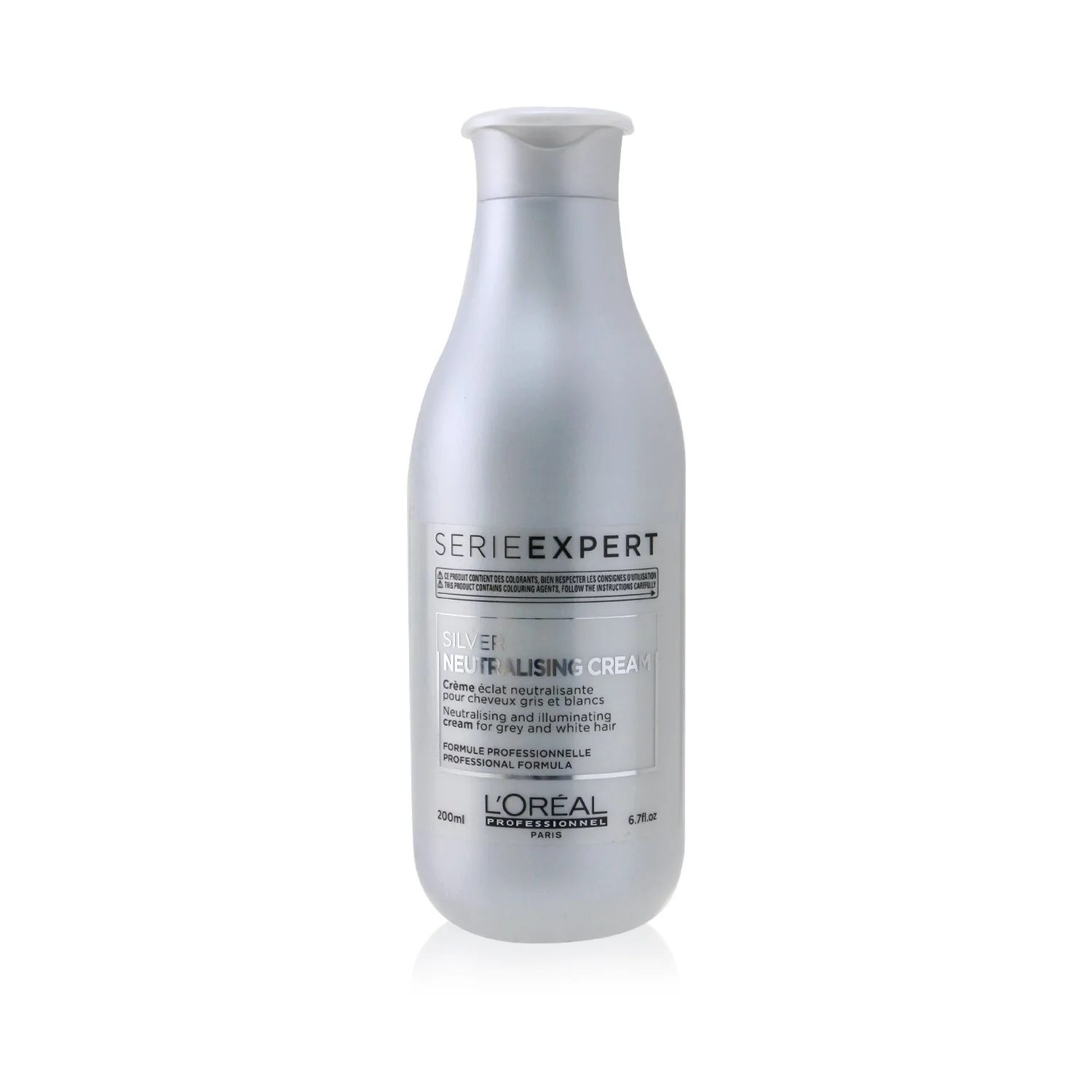 L'Oreal Professionnel Serie Expert - Silver Neutralising and Illuminating Cream (For Grey and White Hair)  200ml/6.7oz - Olabens