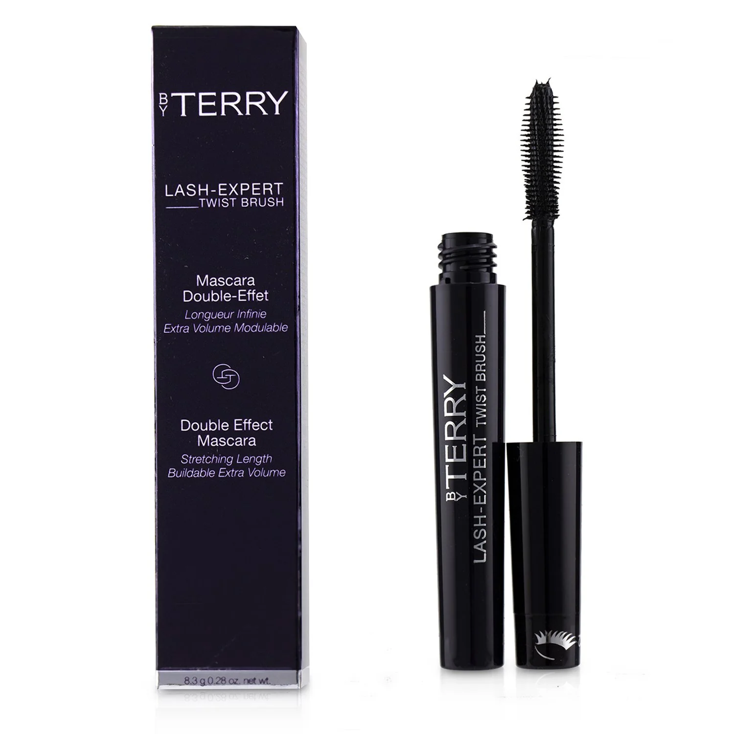 By Terry Lash Expert Twist Brush Double Effect Mascara - # 1 Master Black  8.3g/0.28oz - Olabens