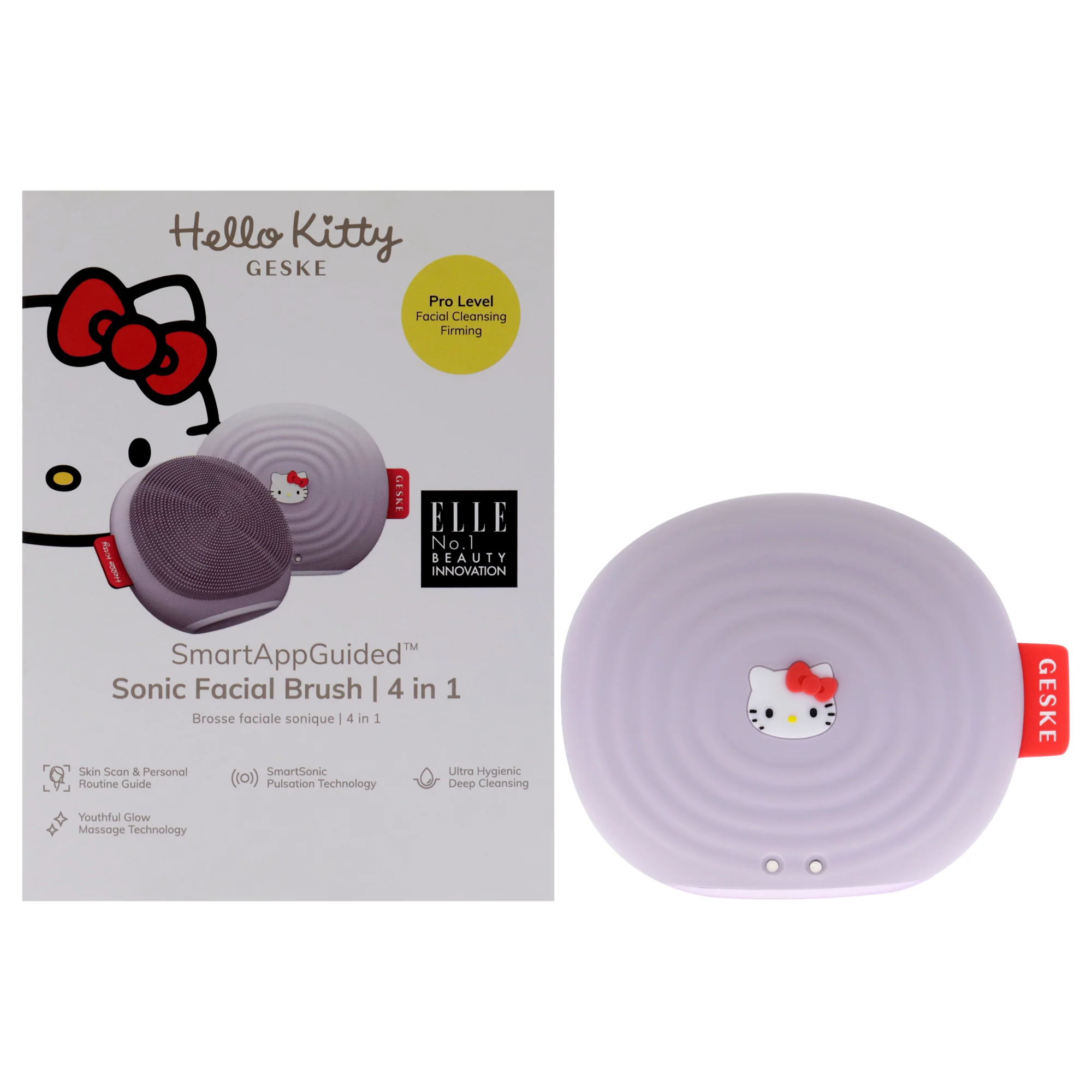 Hello Kitty Sonic Facial Brush 4 in 1 - Purple by Geske for Women - 1 Pc Brush - Olabens
