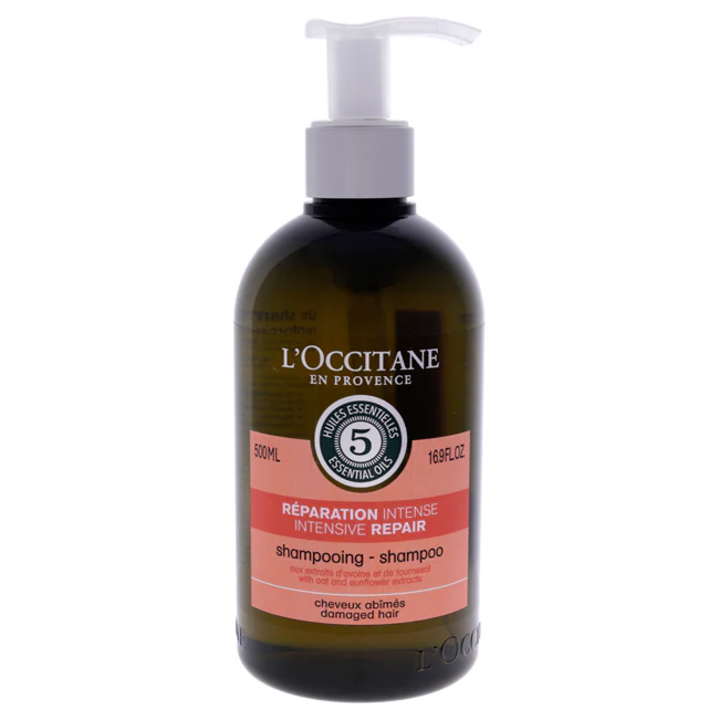 LOccitane Essential Oils Intensive Repair Shampoo by LOccitane for Unisex - 16.9 oz Shampoo - Olabens