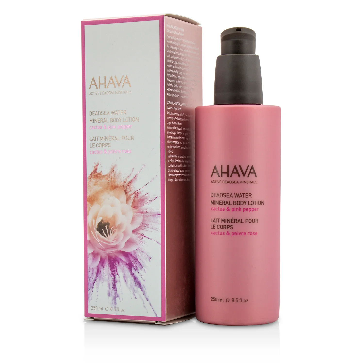Ahava Deadsea Water Mineral Body Lotion - Cactus & Pink Pepper  250ml/8.5oz - Olabens