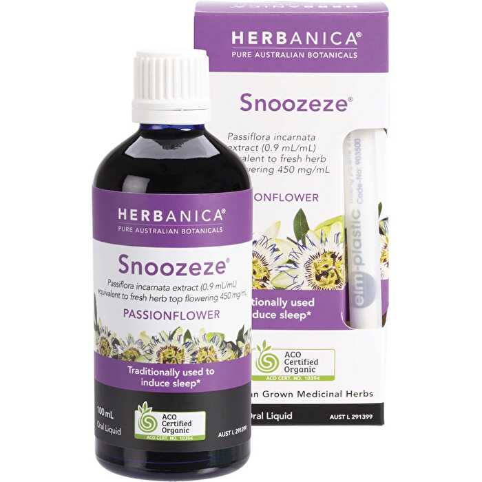 Ppc Herbs Herbanica Herbal Tincture Snoozeze Passionflower 100ml - Olabens