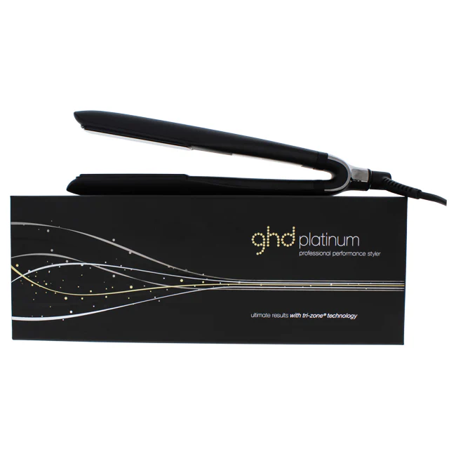 GHD Platinum Plus Professional Performance Styler Flat Iron - S8T262 Black by GHD for Unisex - 1 Inch Flat Iron - Olabens