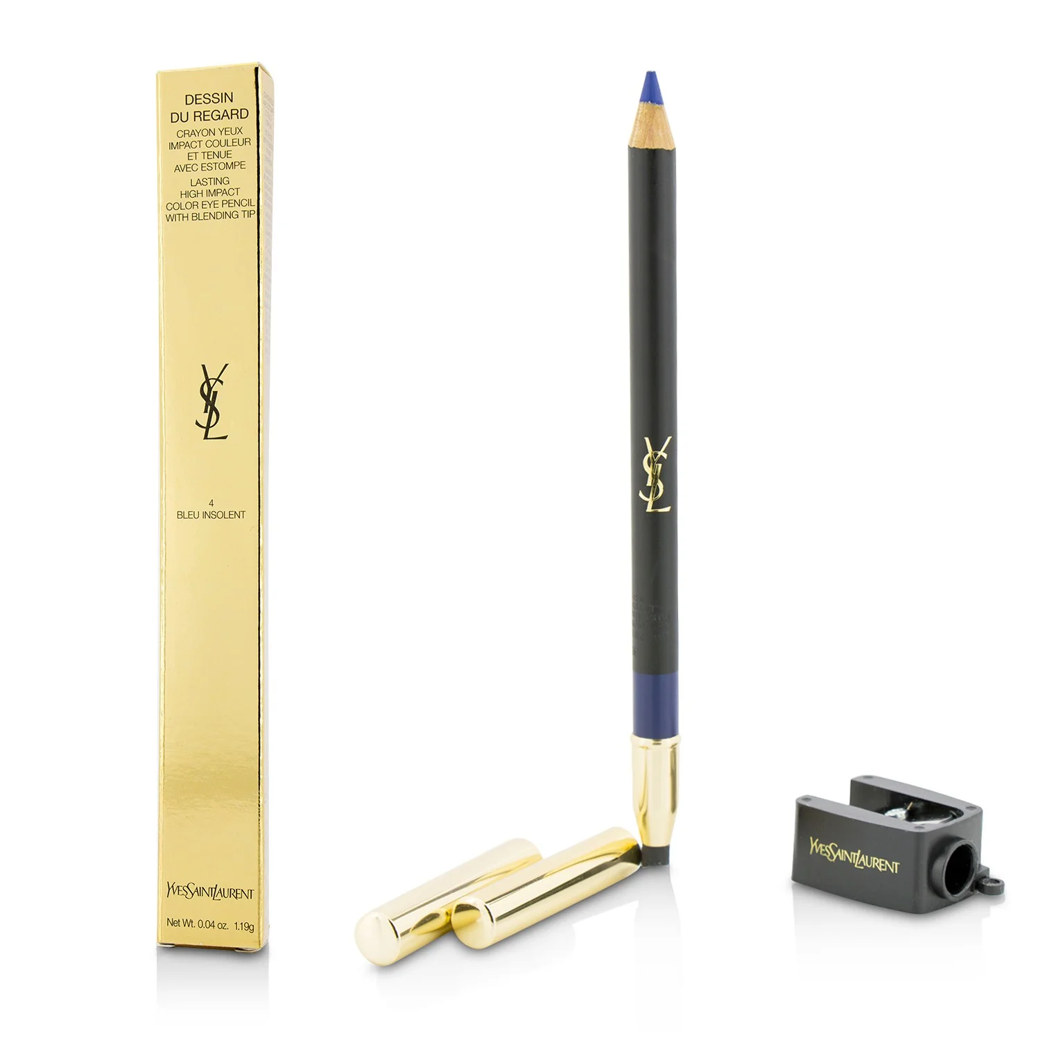 Yves Saint Laurent Dessin Du Regard Lasting High Impact Color Eye Pencil - # 4 Bleu Insolent  1.19g/0.04oz - Olabens