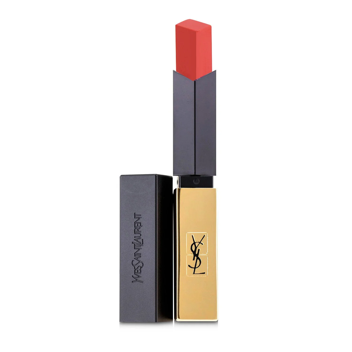 Yves Saint Laurent Rouge Pur Couture The Slim Leather Matte Lipstick - # 3 Orange Illusion  2.2g/0.08oz - Olabens