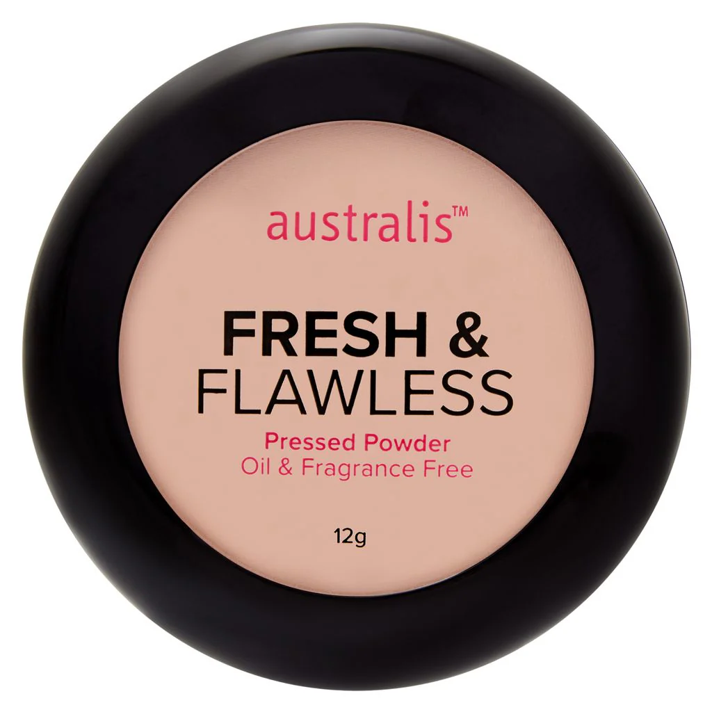 Australis Fresh & Flawless Pressed Powder 11g Darkest Brown - Olabens