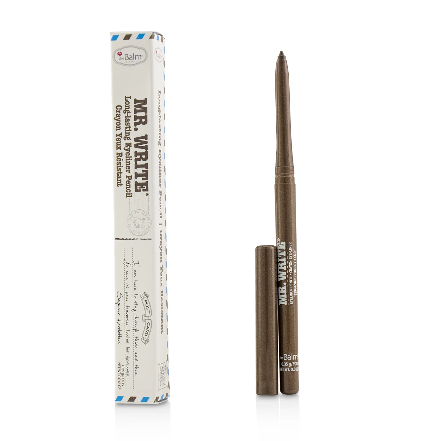TheBalm Mr. Write Long Lasting Eyeliner Pencil - # Loveletters (Brown)  0.35g/0.012oz - Olabens