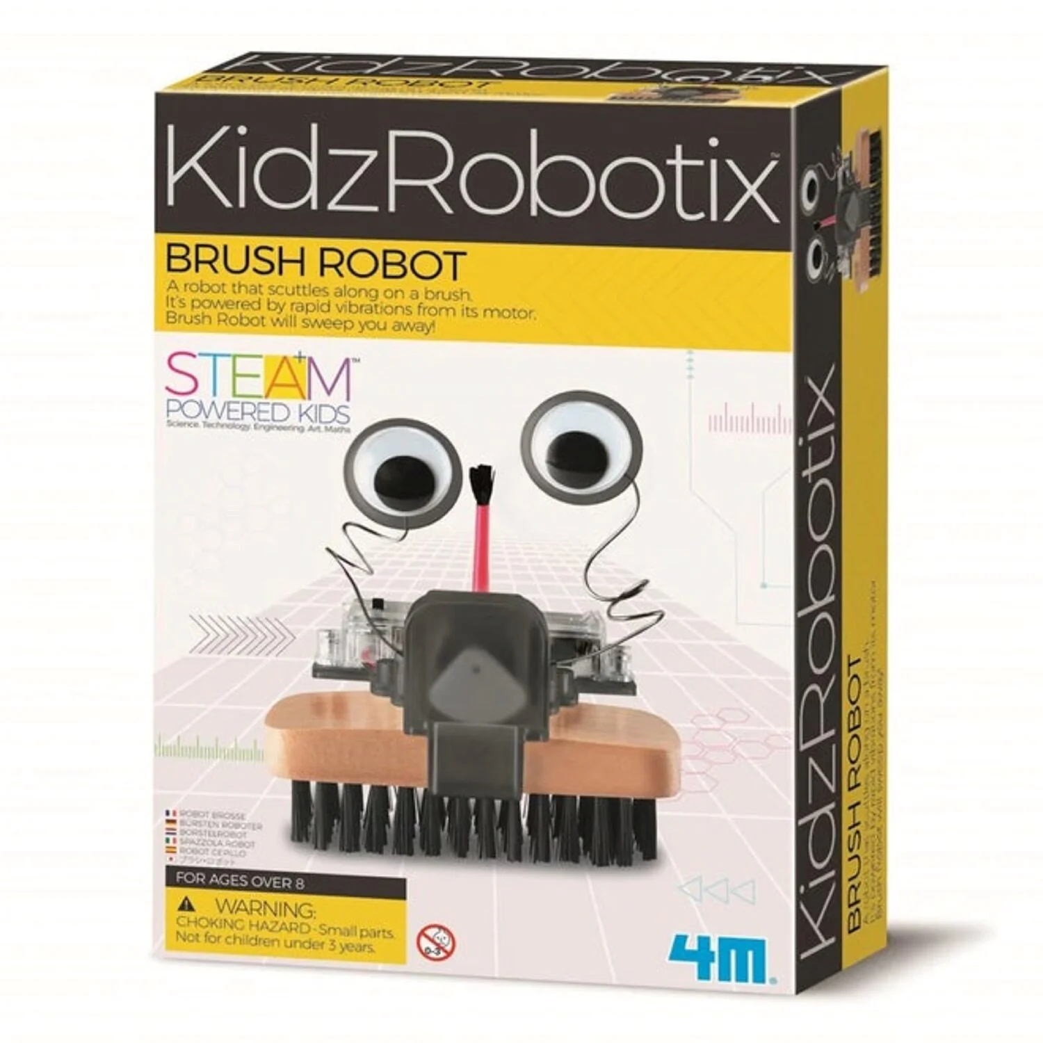 4M KidzRobotix/Brush Robot  39x18x23mm - Olabens