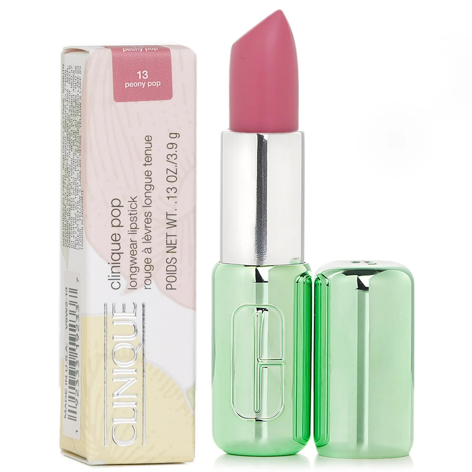 Clinique Pop Longwear Lipstick Matte - # 13 Peony Pop  3.9g/0.13oz - Olabens