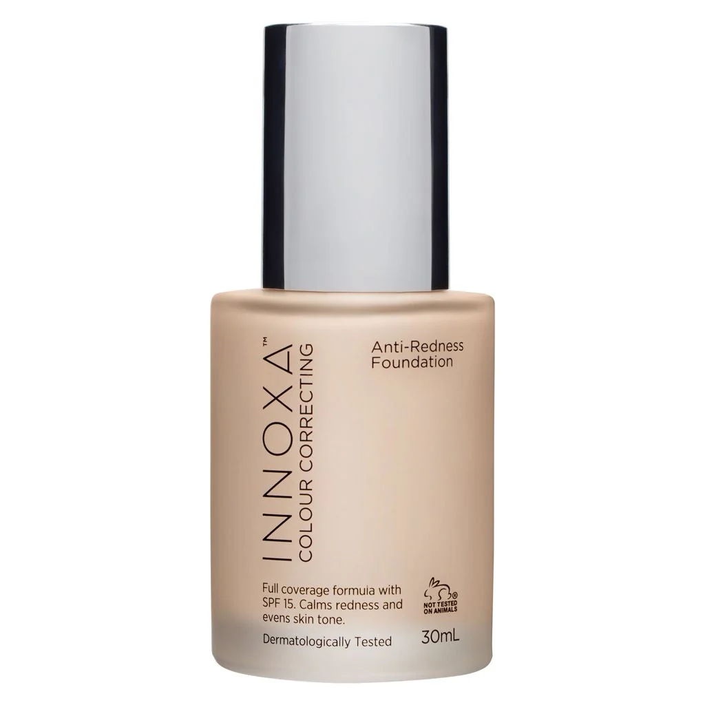 Innoxa Anti-Redness Foundation 30ml Porcelain - Olabens