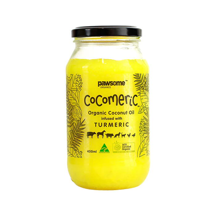 Pawsome Organics Cocomeric (Organics Coconut Oil Infused with Turmeric) 450ml - Olabens
