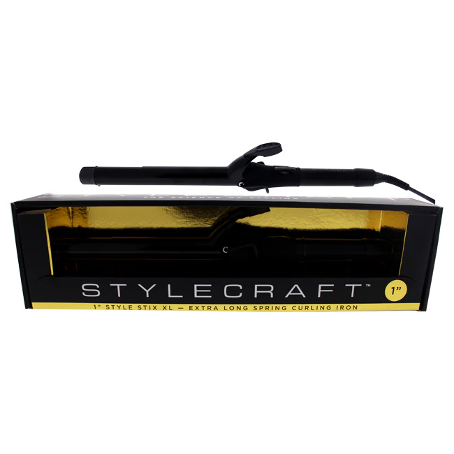 StyleCraft Style Stix XL Spring Curling Iron - SCSSXL1 by StyleCraft for Unisex - 1 Inch Curling Iron - Olabens