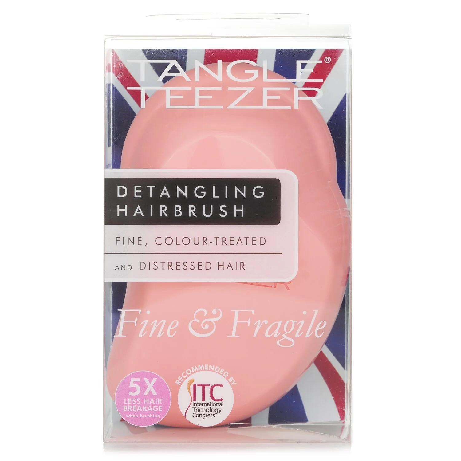 Tangle Teezer Fine & Fragile Detangling Hair Brush - Peach Sky  1pc - Olabens