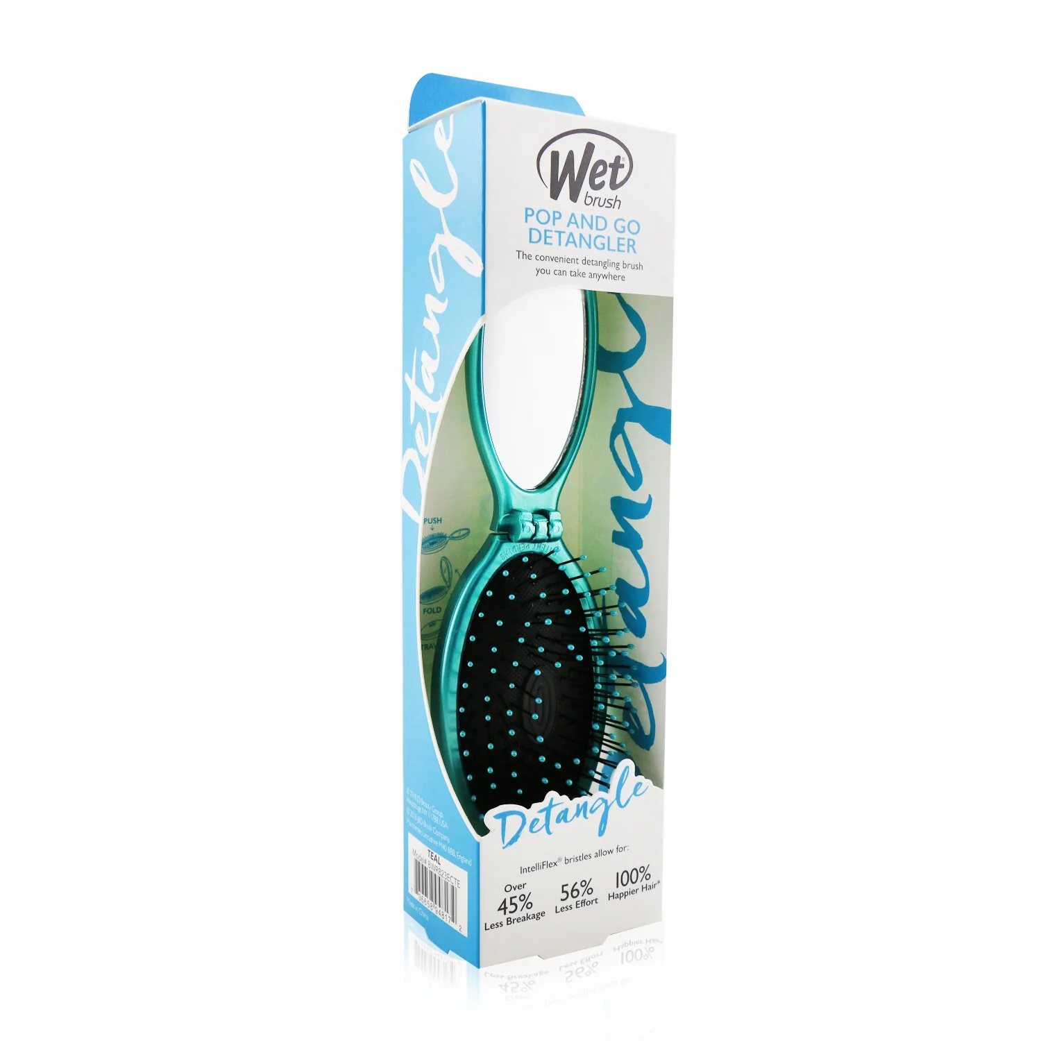 Wet Brush Pop and Go Detangler Metallic - # Teal  1pc - Olabens