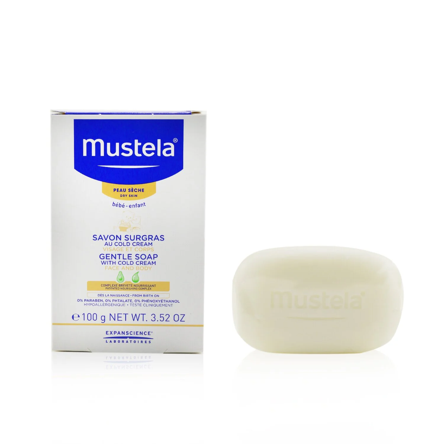 Mustela Gentle Soap With Cold Cream  100g/3.52oz - Olabens