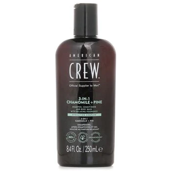 American Crew 3-in-1 Chamomile + Pine Shampoo, Conditoner And Body Wash  250ml/8.4oz - Olabens