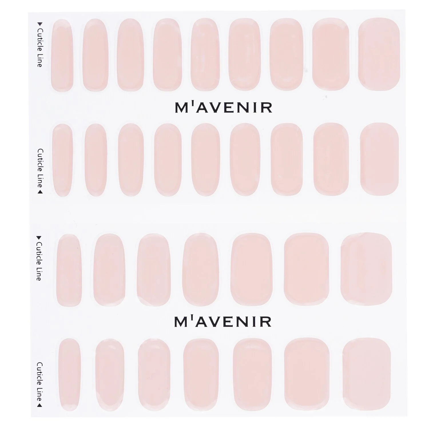 Mavenir Nail Sticker (Pink) - # Classic Syrup Pink Nail  32pcs - Olabens