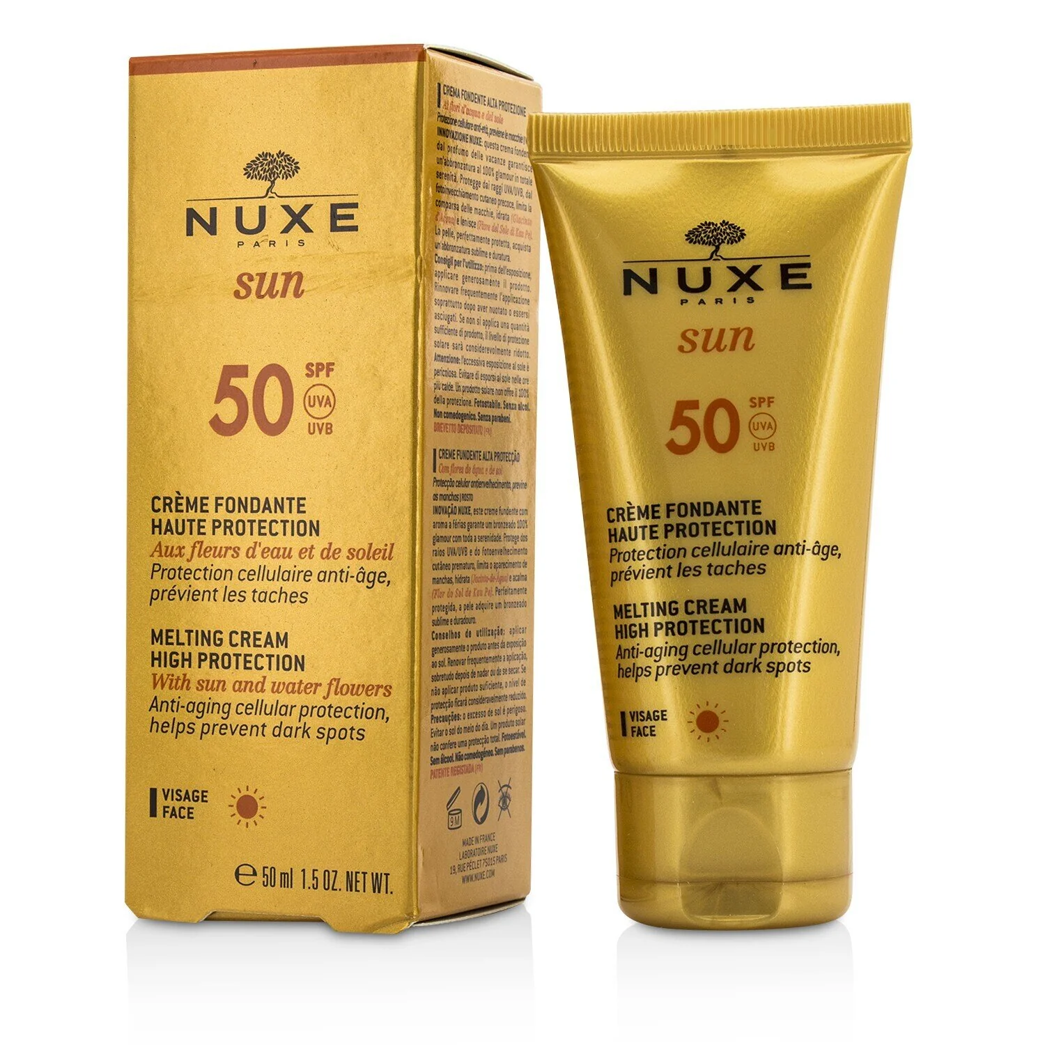 Nuxe Nuxe Sun Melting Cream High Protection For Face SPF 50  50ml/1.5oz - Olabens