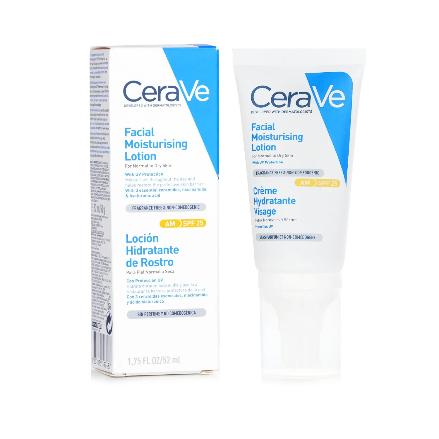 CeraVe Facial Moisturizing Lotion SPF25 For Normal To Dry Skin  52ml/1.75oz - Olabens