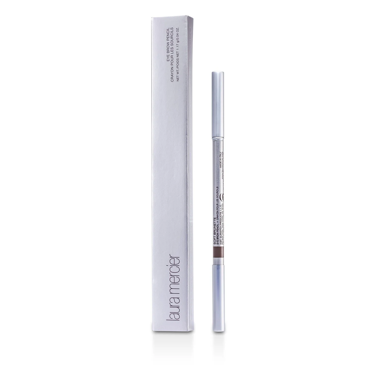 Laura Mercier Eye Brow Pencil With Groomer Brush - # Soft Brunette (Box Slightly Damaged)  1.17g/0.04oz - Olabens