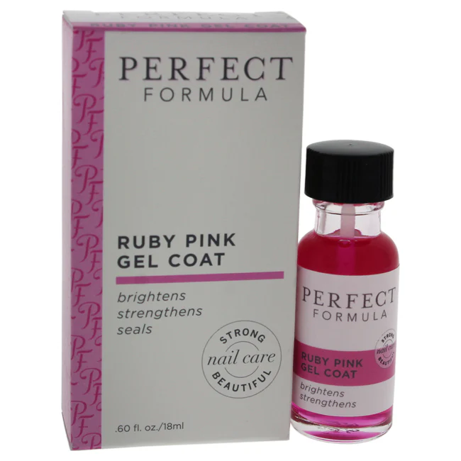 Perfect Formula Ruby Pink Gel Coat by Perfect Formula for Women - 0.6 oz Nail Treatment - Olabens