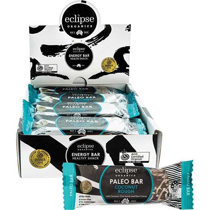 Eclipse Organics Raw Paleo Bar Coconut Rough 12x45g - Olabens