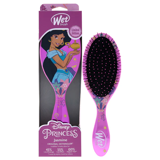 Wet Brush Original Detangler Princess Wholehearted Brush - Jasmine Dark Pink by Wet Brush for Unisex - 1 Pc Hair Brush - Olabens