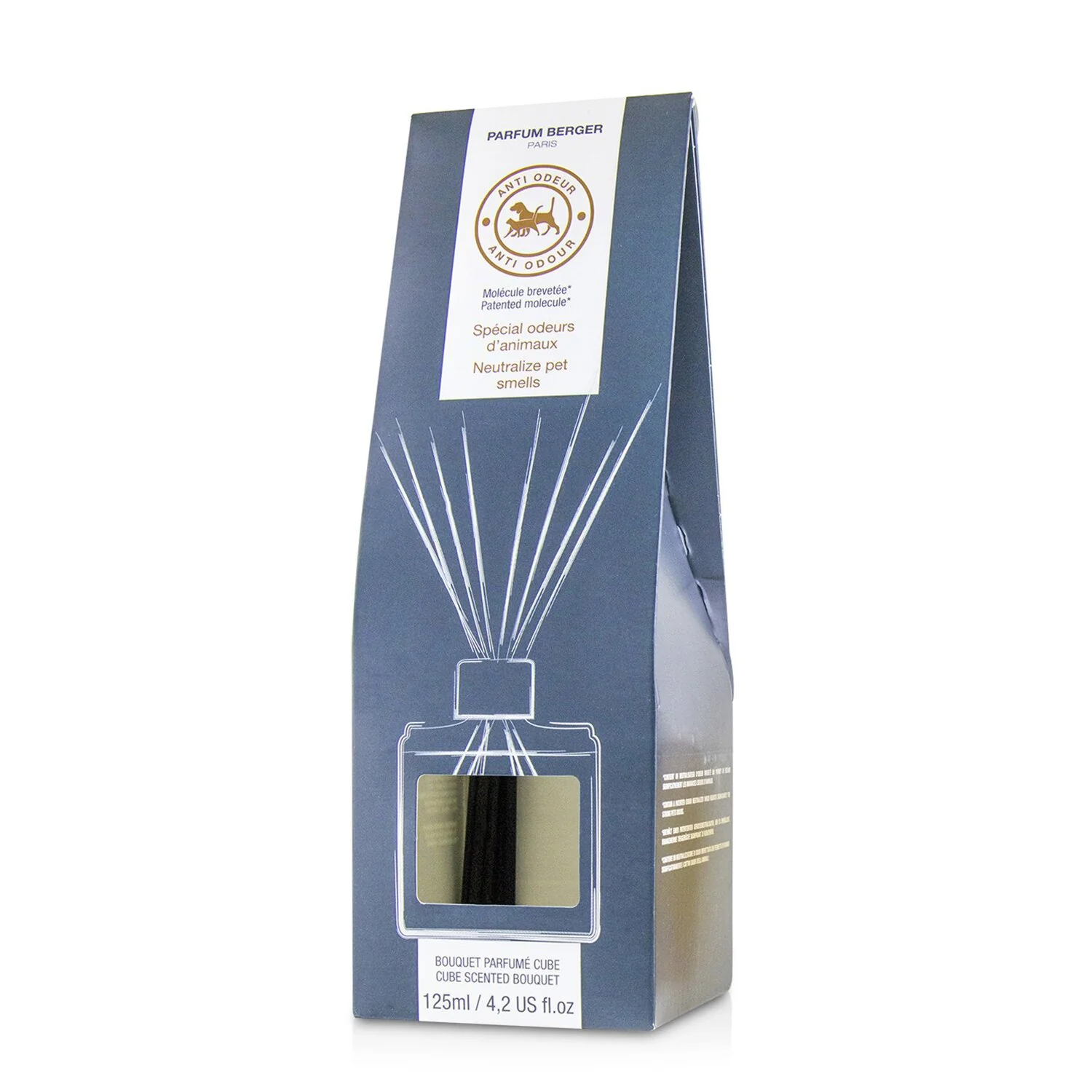 Lampe Berger (Maison Berger Paris) Functional Cube Scented Bouquet - Neutralize Pet Smells (Floral and Zesty)  125ml/4.2oz - Olabens