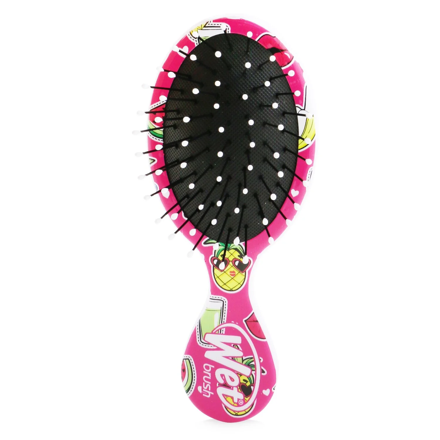 Wet Brush Mini Detangler Happy Hair - # Smiley Pineapple  1pc - Olabens
