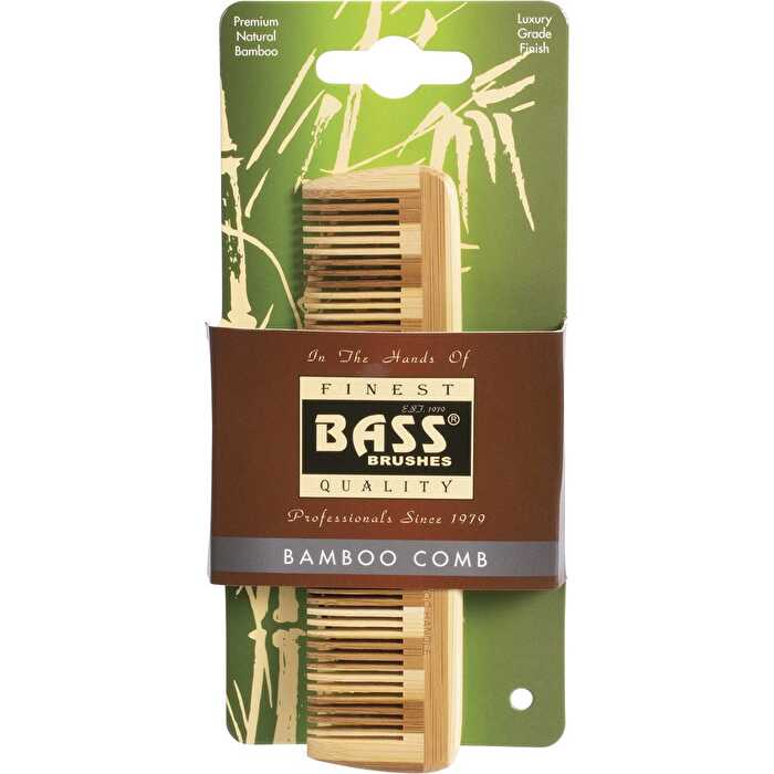 Bass Brushes Bamboo Comb Pocket Size Fine Tooth - Olabens