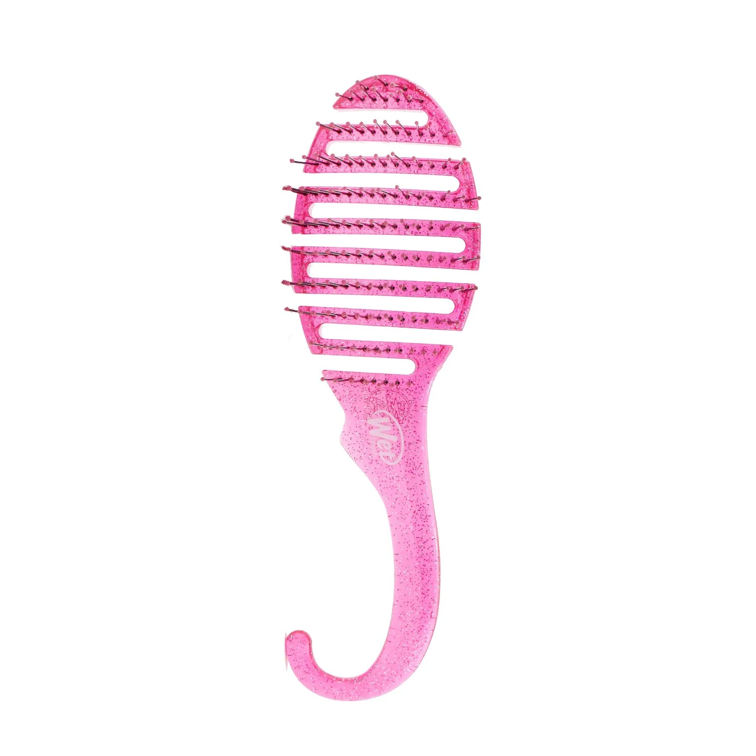 Wet Brush Shower Detangler - # Pink Glitter (Box Slightly Damaged)  1pc - Olabens