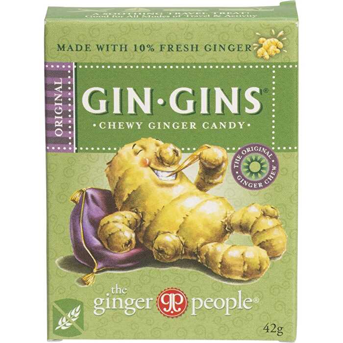 The Ginger People Gin Gins Ginger Candy Chewy Original 12x42g - Olabens