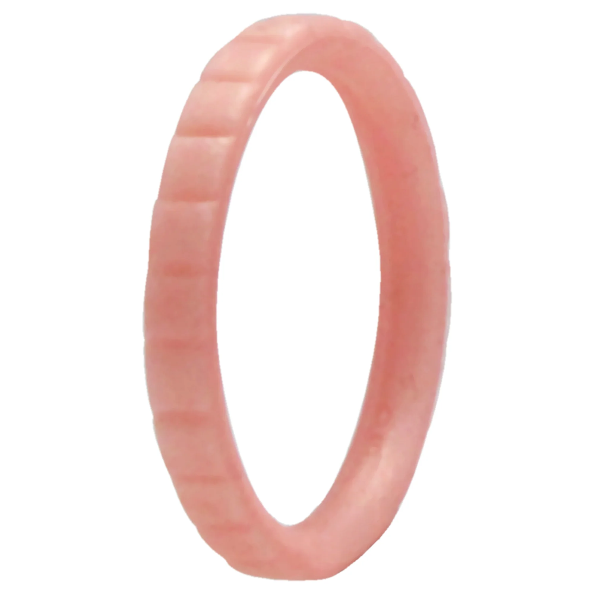 Silicone Wedding Stackble Lines Single Ring - Rose-Gold-New by ROQ for Women - 6 mm Ring - Olabens