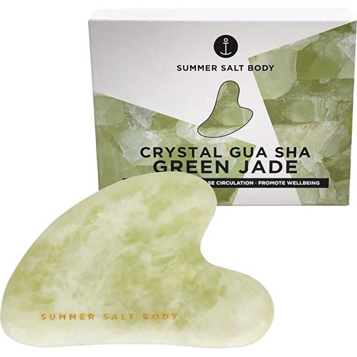 Summer Salt Body Crystal Gua Sha Green Jade - Olabens
