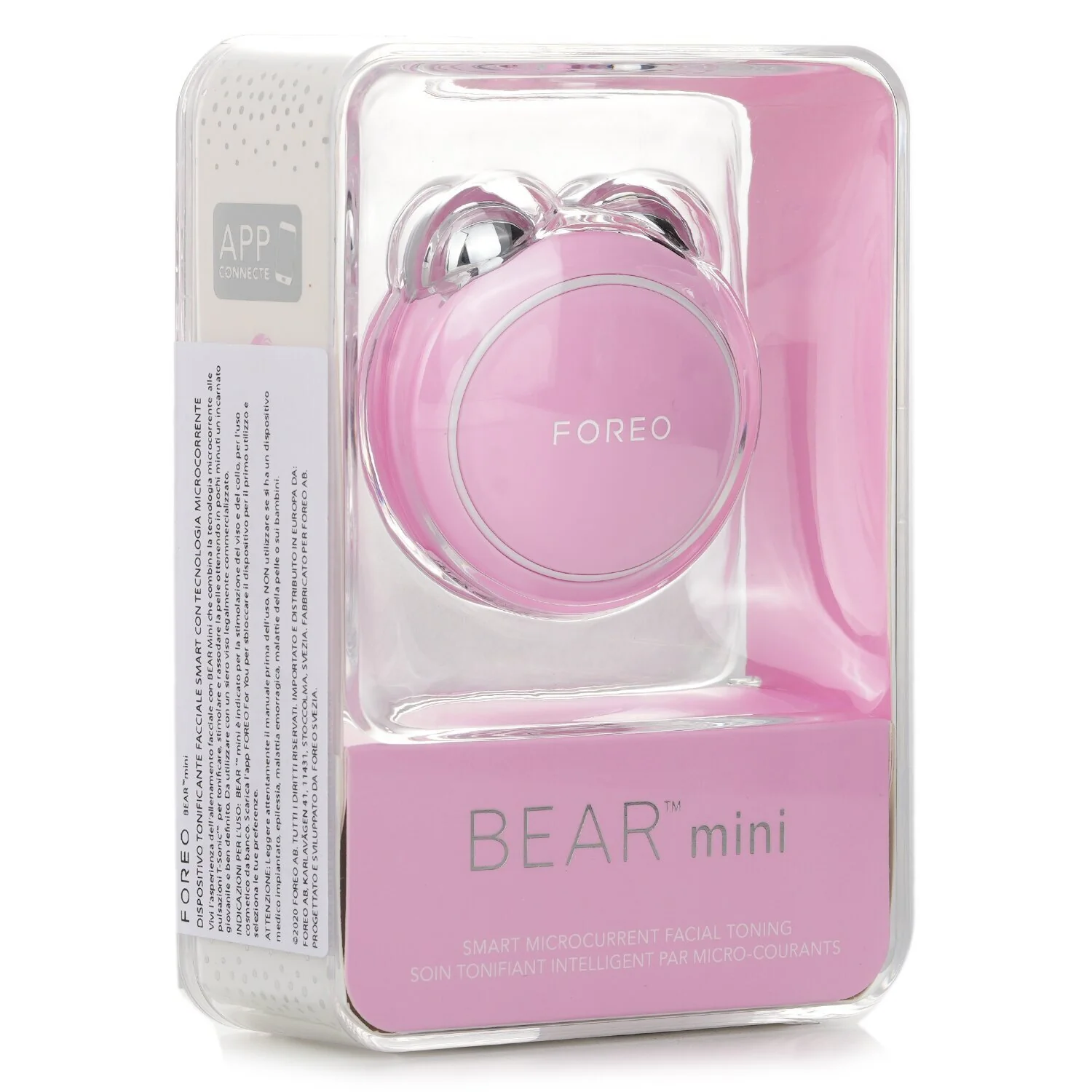 FOREO Bear Mini Smart Microcurrent Facial Toning Device - # Pearl Pink  1pcs - Olabens