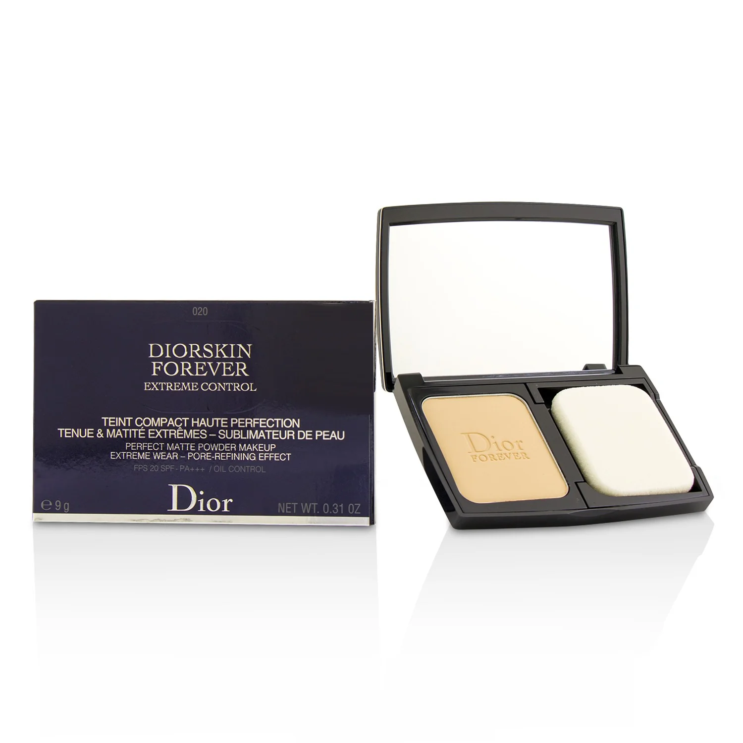 Christian Dior Diorskin Forever Extreme Control Perfect Matte Powder Makeup SPF 20 - # 010 Ivory  9g/0.31oz - Olabens