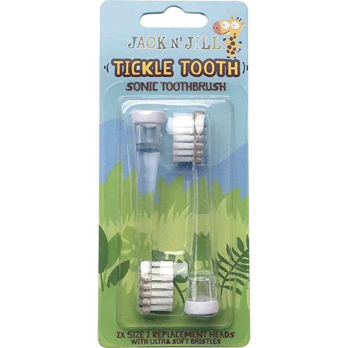 Jack N' Jill Replacement Heads Sonic Toothbrush Tickle Tooth 8x2pk - Olabens