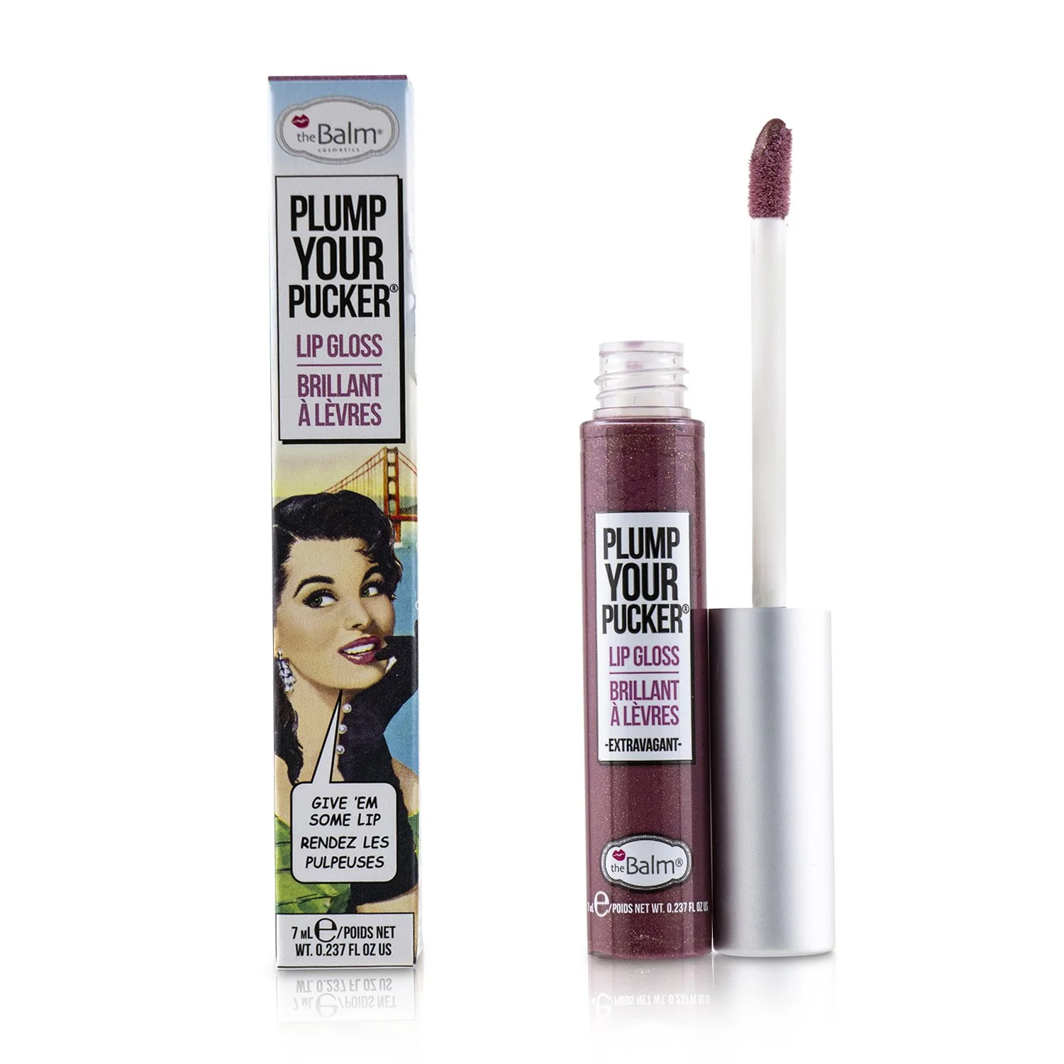 TheBalm Plum Your Pucker Lip Gloss - # Extravagant  7ml/0.237oz - Olabens