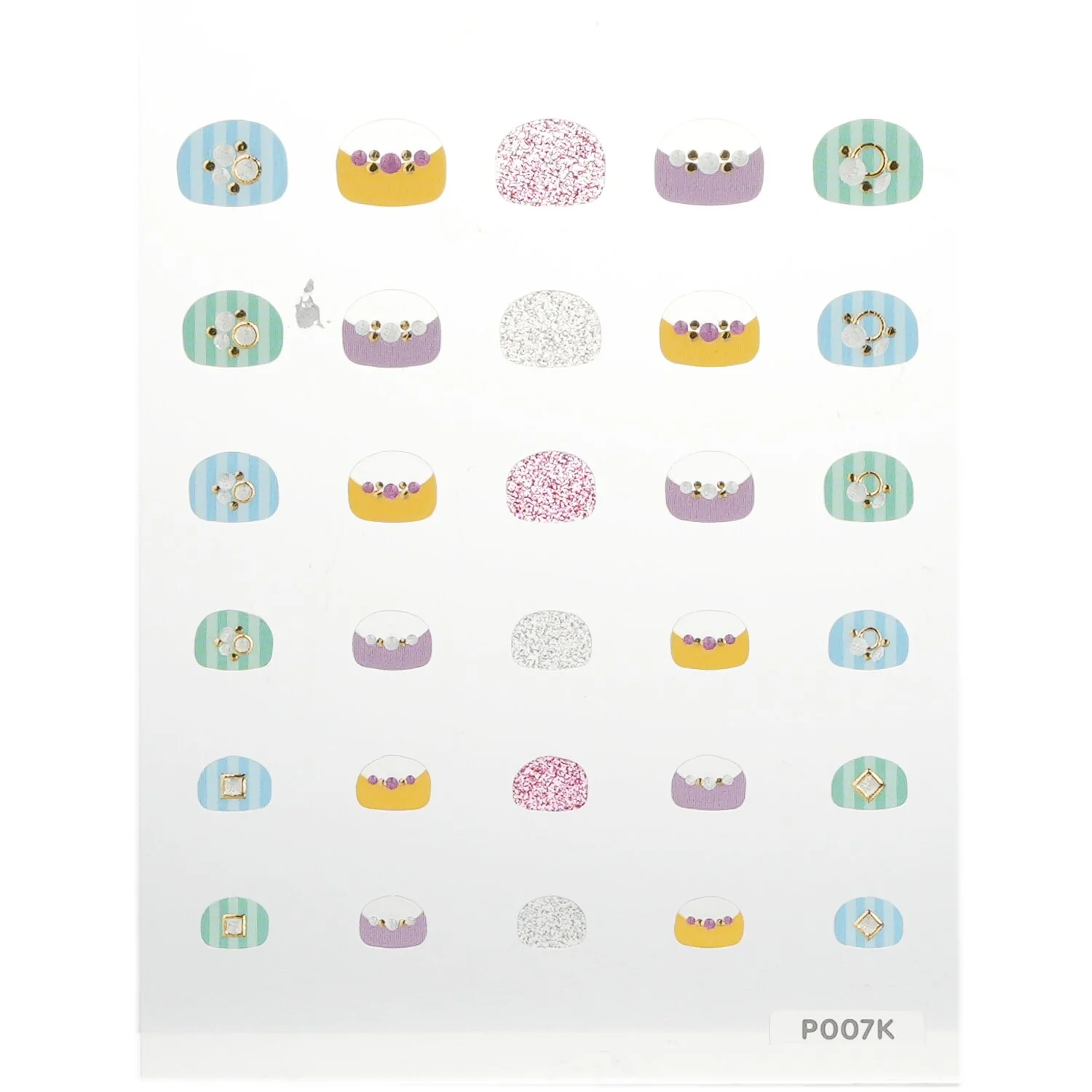 April Korea Princess Kids Nail Sticker - # P007K  1pack - Olabens