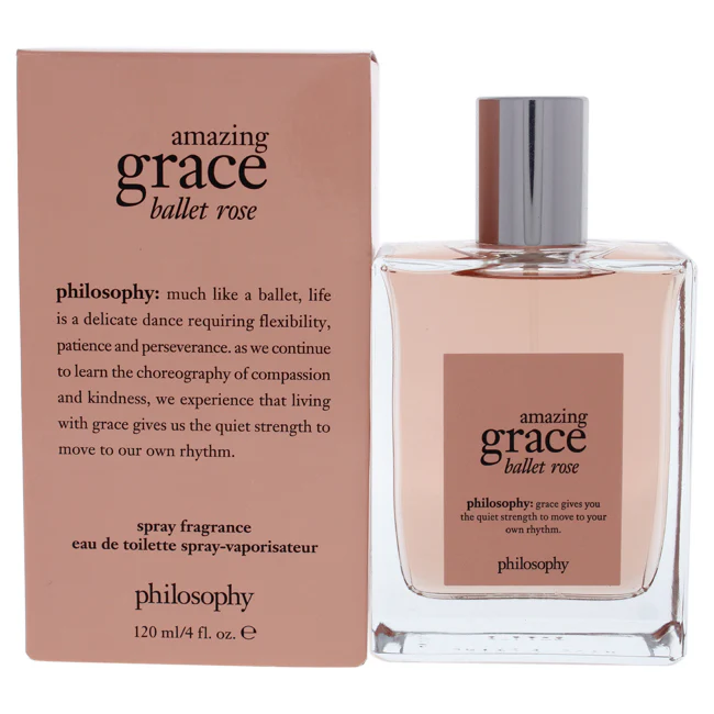 Amazing Grace Ballet Rose by Philosophy for Women - 4 oz EDT Spray - Olabens