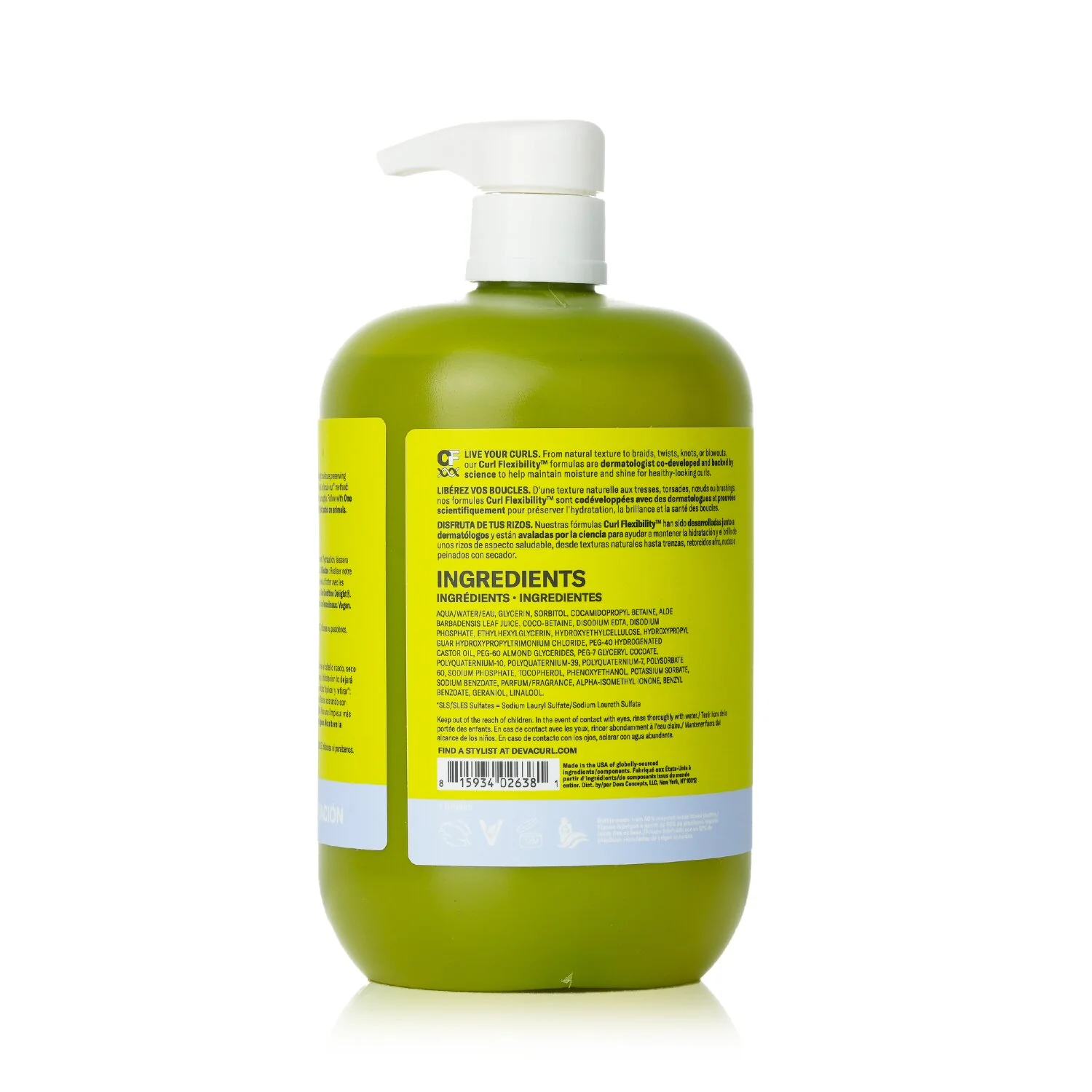 DevaCurl Low-Poo Delight Mild Lather Cleanser For Lightweight Moisture - For Dry, Fine Curls  946ml/32oz - Olabens