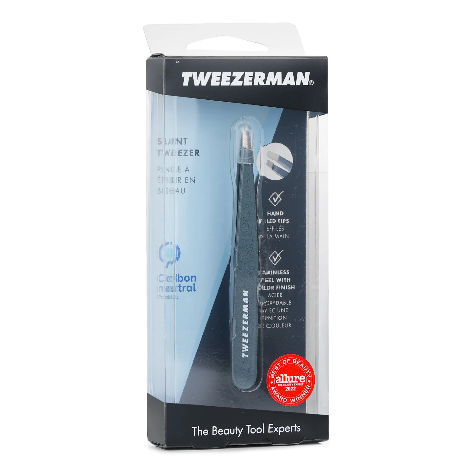Tweezerman Slant Tweezer - Blue Stone - Olabens