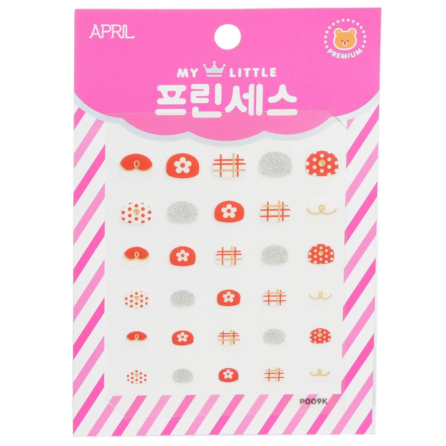 April Korea Princess Kids Nail Sticker - # P009K  1pack - Olabens