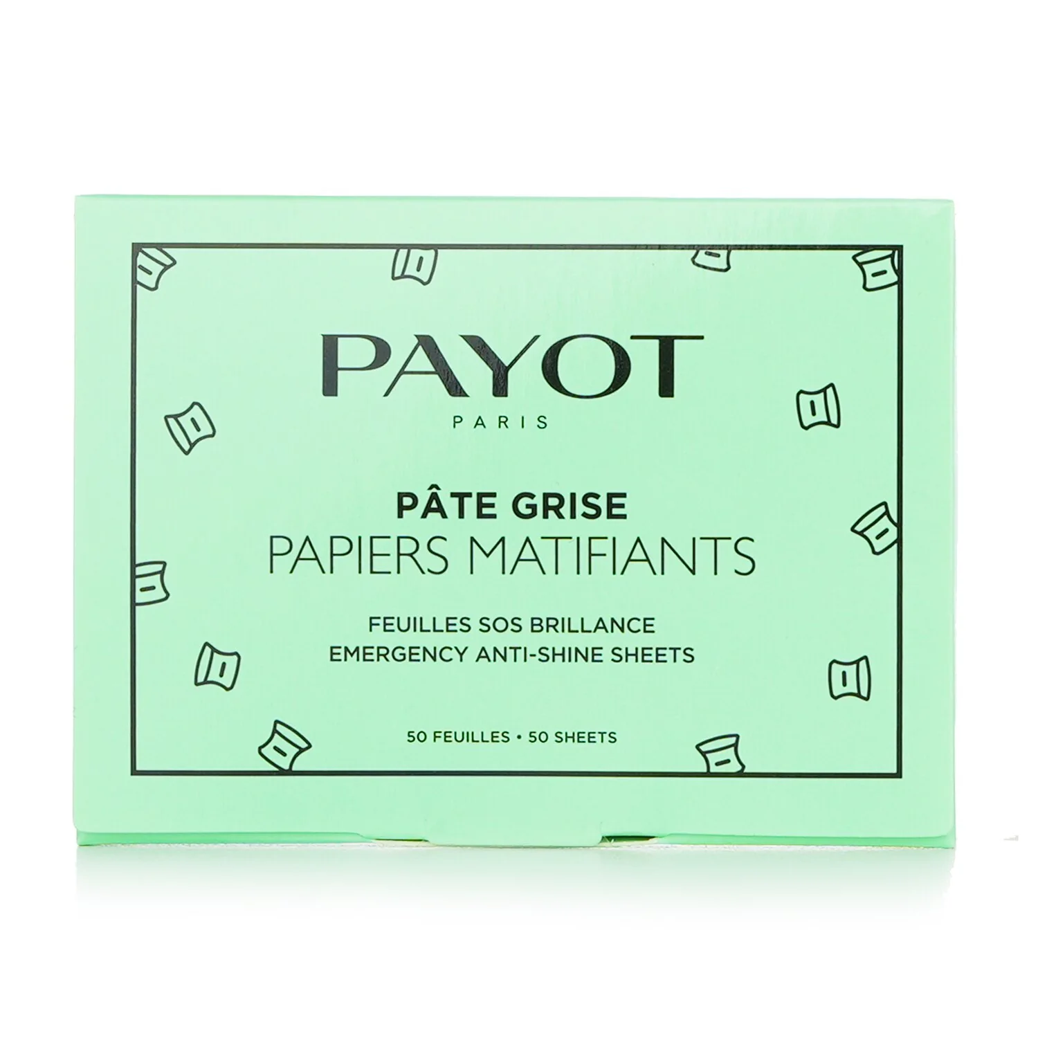 Payot Pate Grise Papiers Matifiants Emergency Anti Shine Sheet  10x 50sheets - Olabens