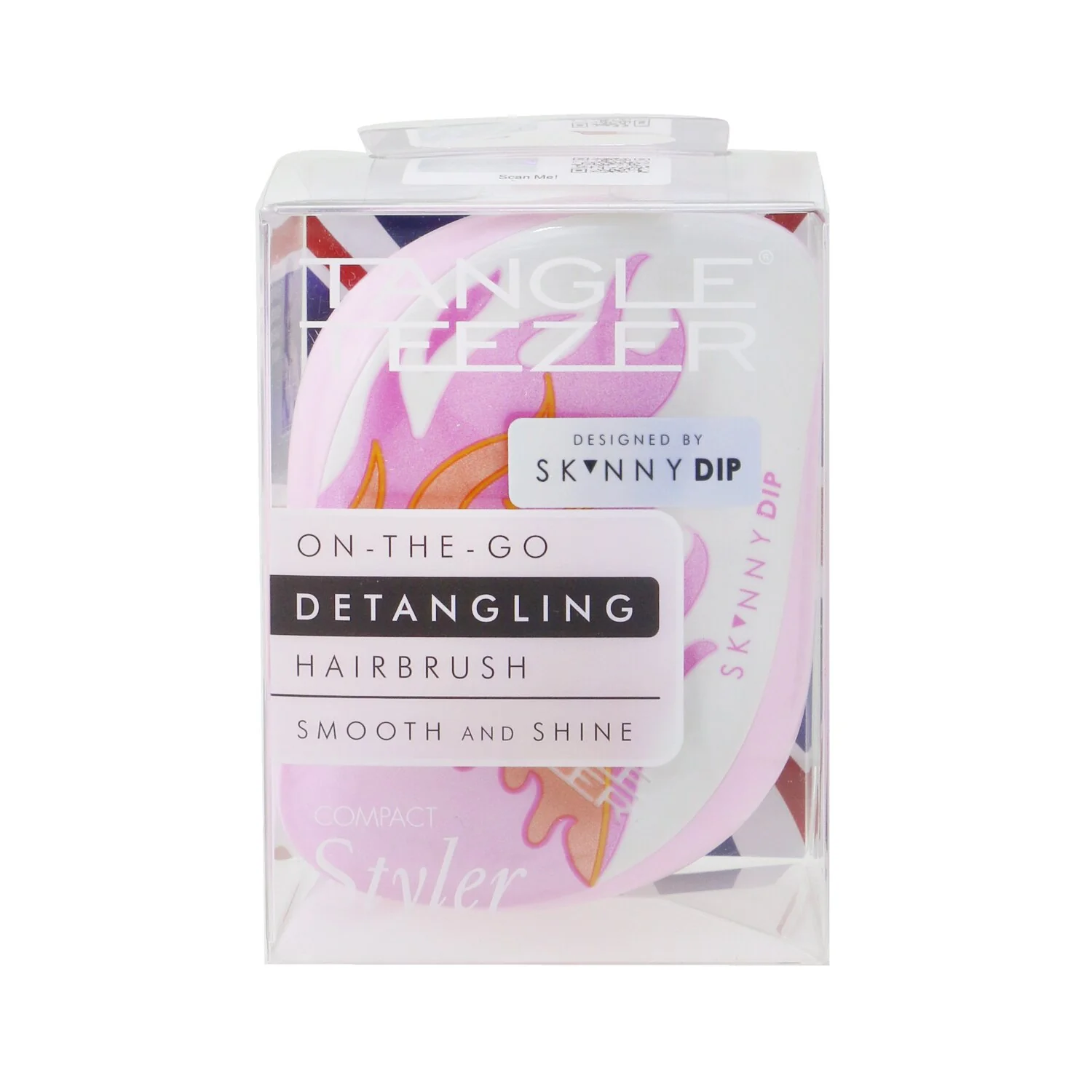 Tangle Teezer Compact Styler On-The-Go Detangling Hair Brush - # Skinny Dip Flames  1pc - Olabens