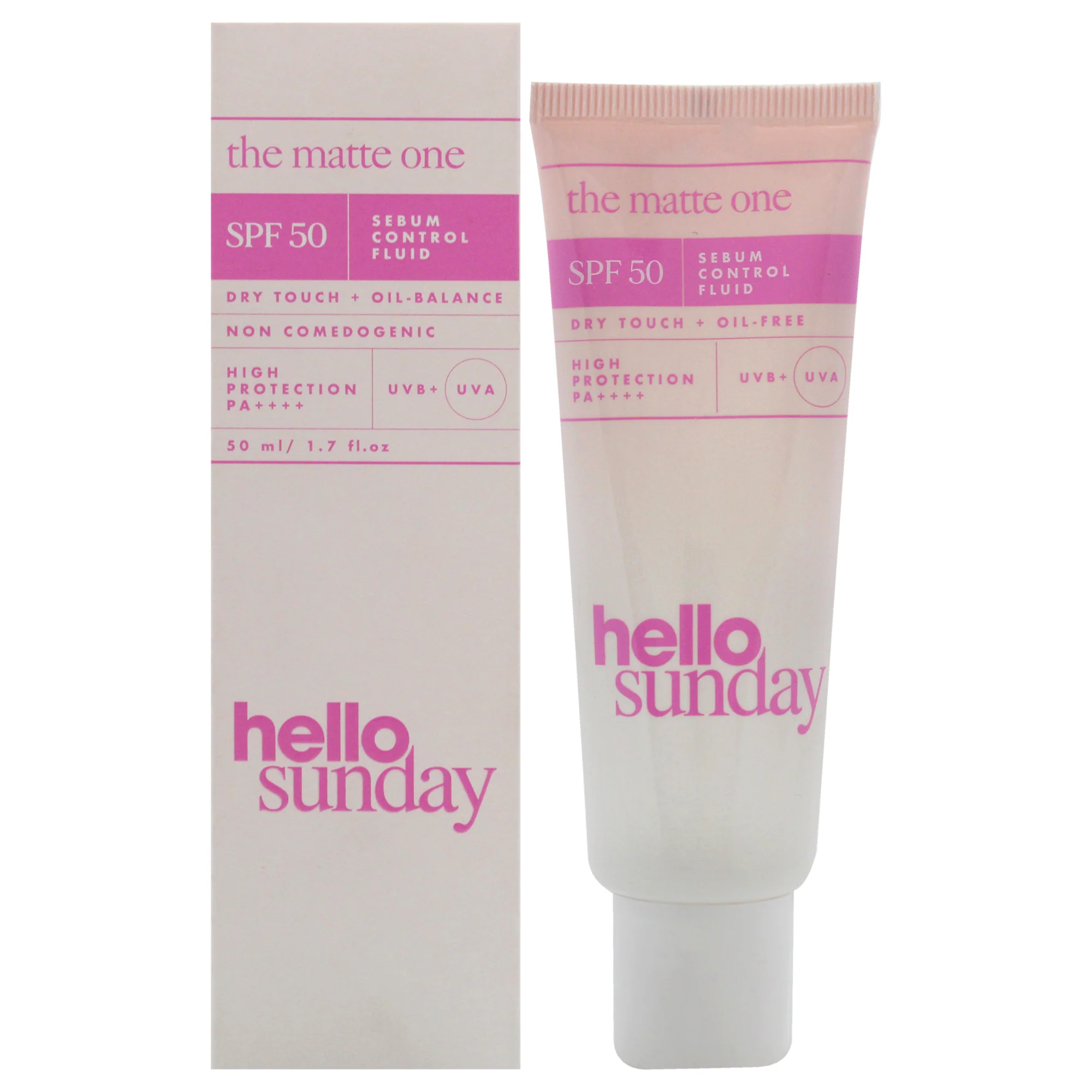 The Matte One Sebum Control Fluid SPF 50 by Hello Sunday for Unisex - 1.7 oz Moisturizer - Olabens