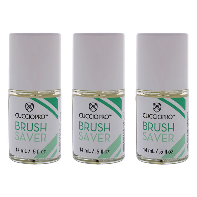 Cuccio Pro Brush Saver by Cuccio Pro for Women - 0.5 oz Cleaner - Pack of 3 - Olabens