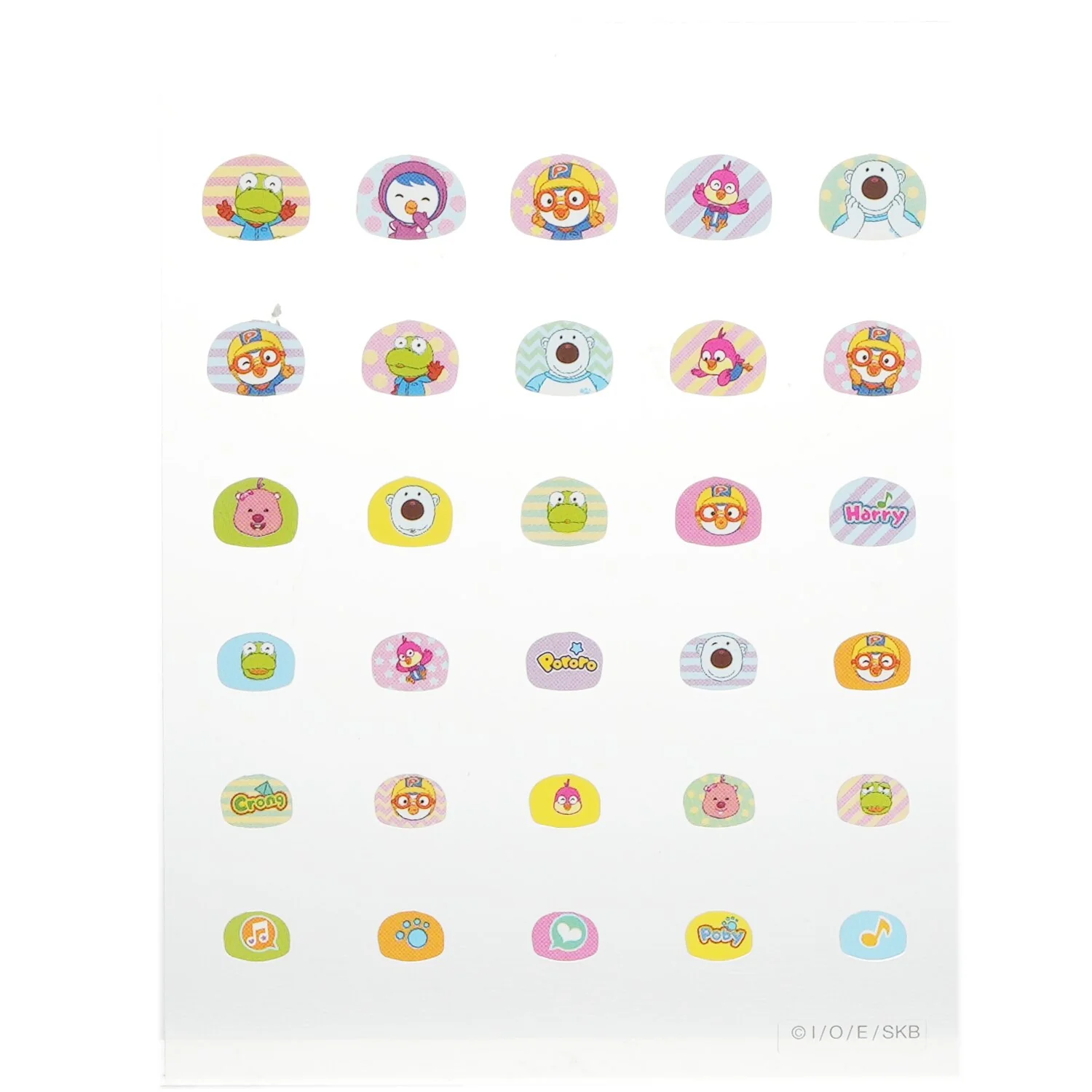 April Korea Pororo Nail Sticker - # PR 05  1pack - Olabens