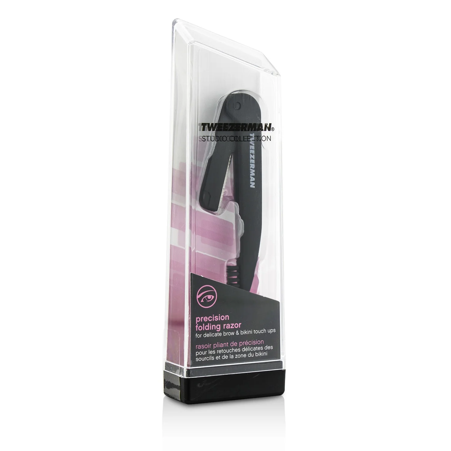Tweezerman Precision Folding Razor - Black (Studio Collection) - Olabens
